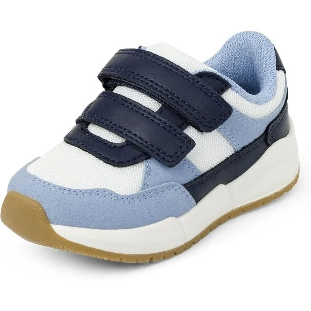Gymboree Boys Kids Size 3 Colorblock Sneakers Little Essentials Blue Hook & Loop